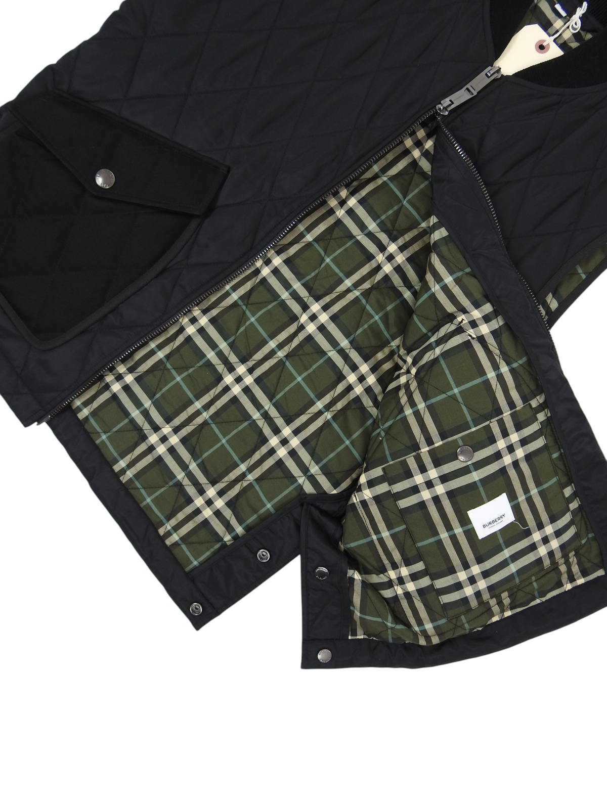 Burberry black Quilted Vest size 50