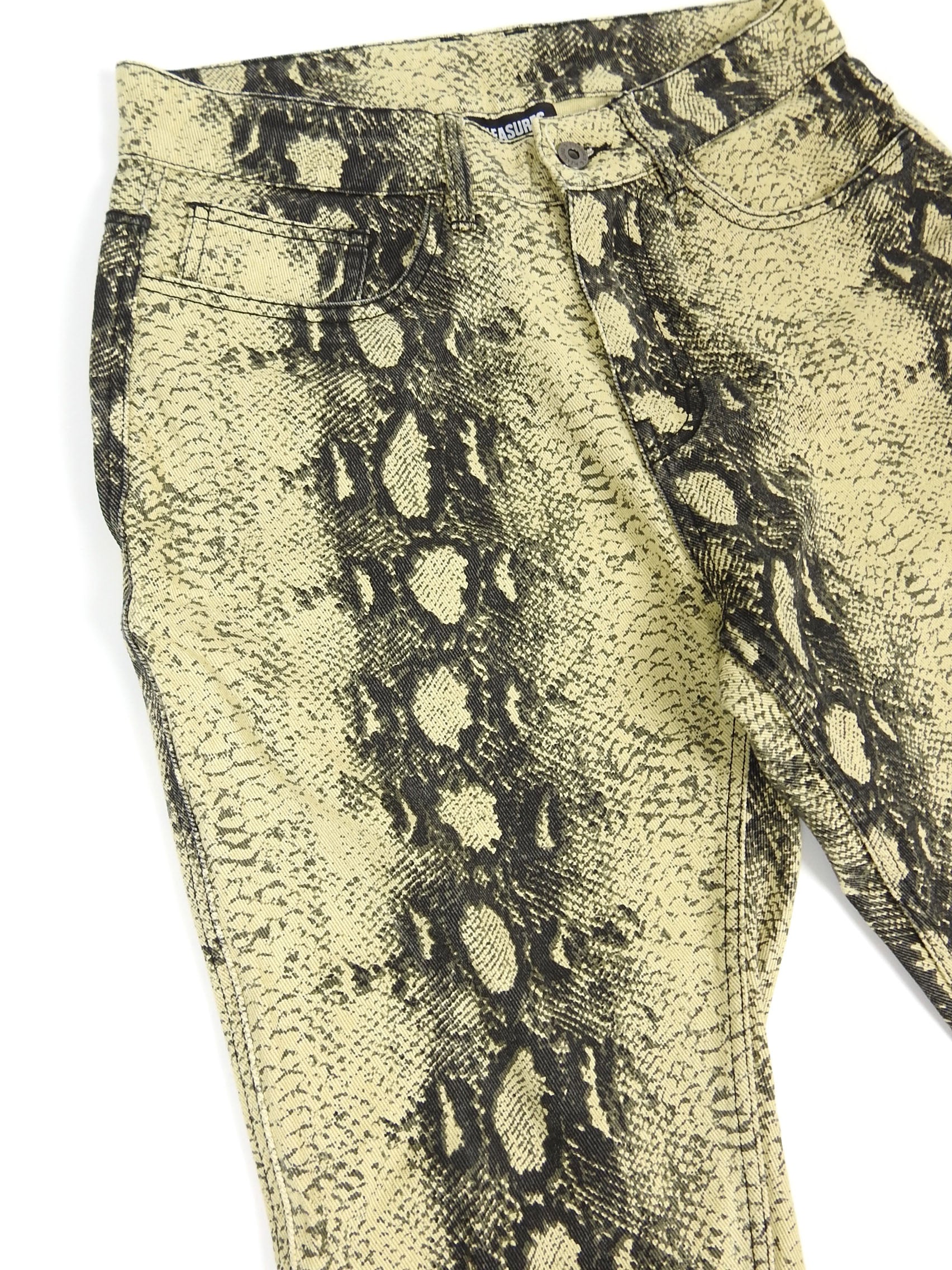 Pleasures Snake Print Jeans Size 30