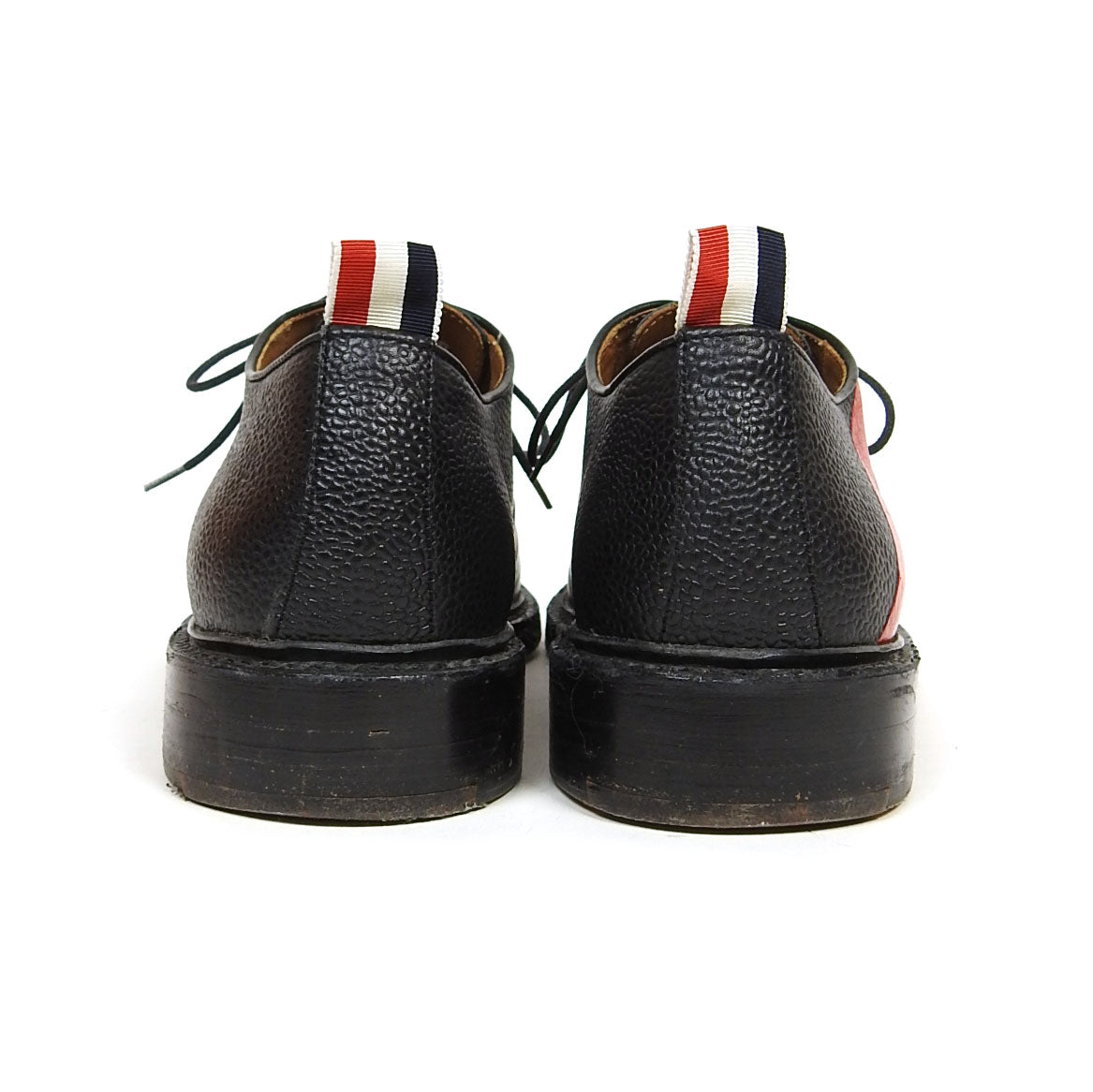 Thom Browne Pebbled Leather Striped Oxfords Size 8