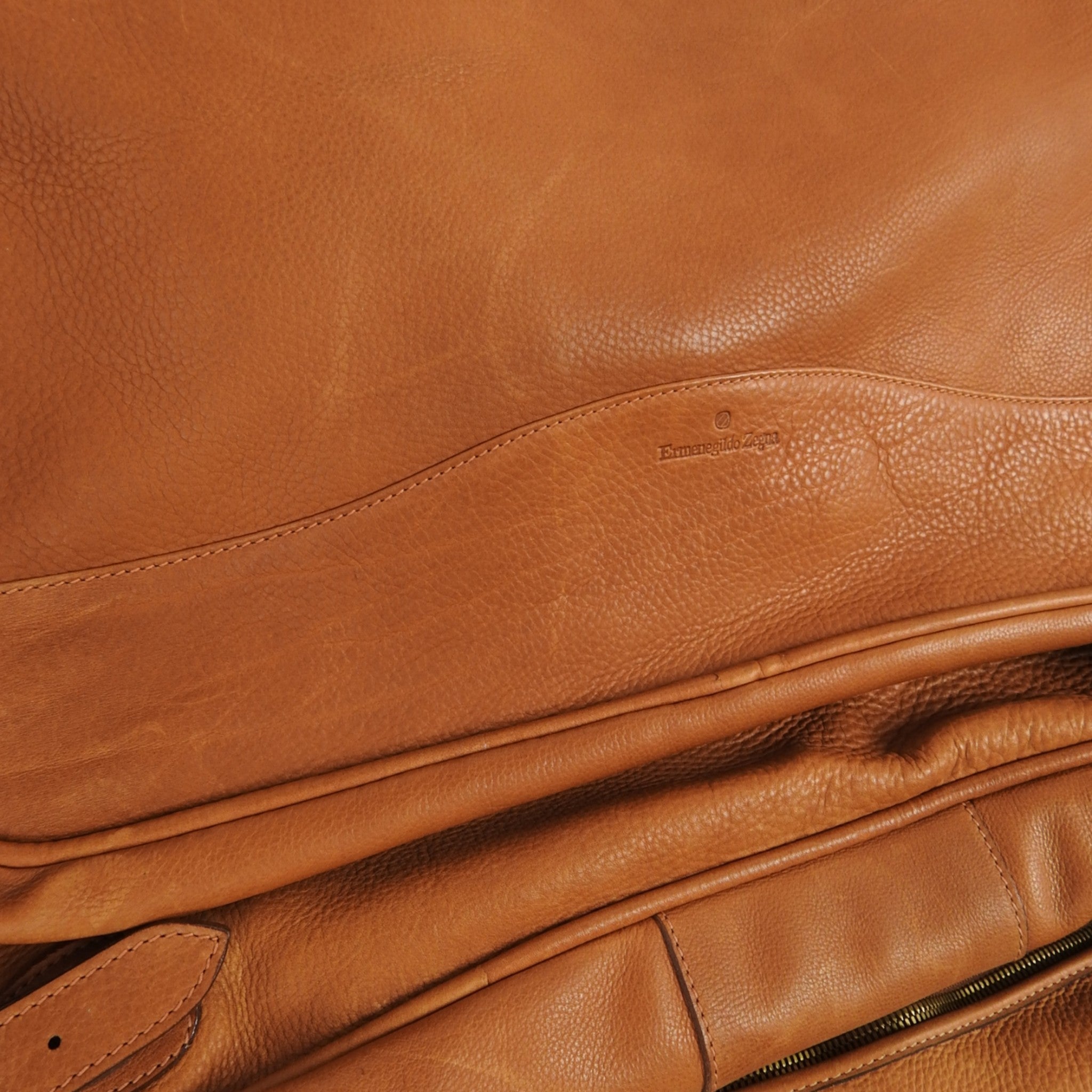 Ermenegildo Zegna Leather Suit Travel Bag