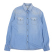 Brunello Cucinelli Snap Button Chambray Western Shirt Size XXL