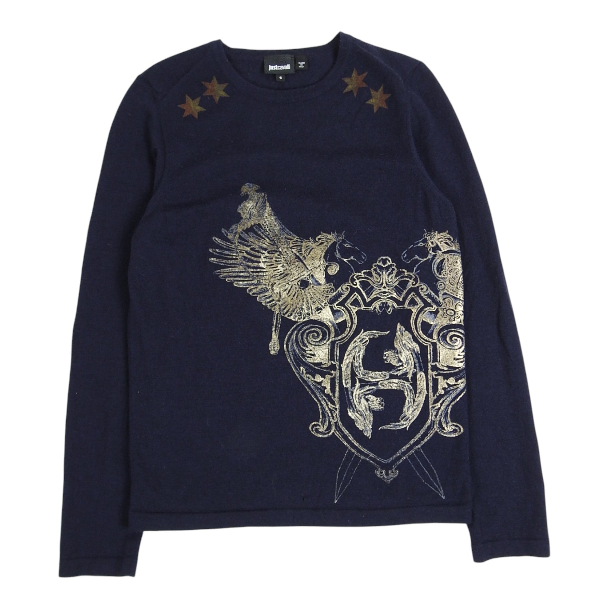 Just Cavalli Graphic Sweater Size Small