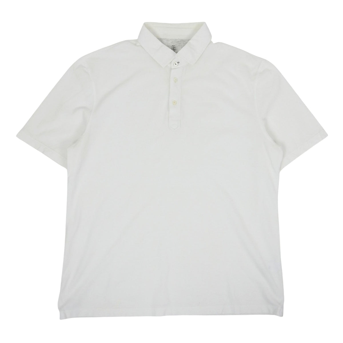 Brunello Cucinelli White Pique Polo Size XXL
