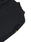 Stone Island charcoal cableknit mockneck size Medium