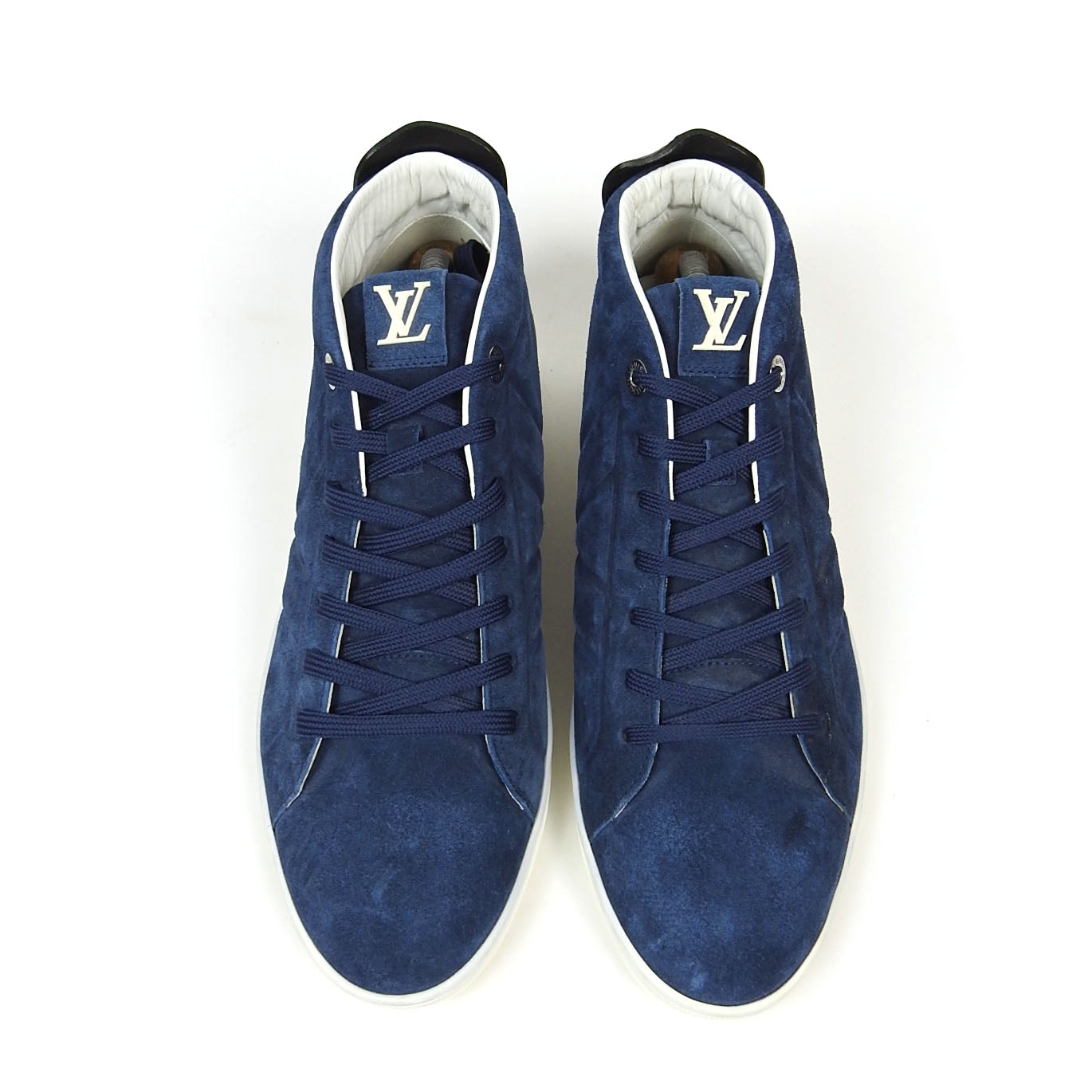 Louis Vuitton Suede High Top Sneakers Size 10