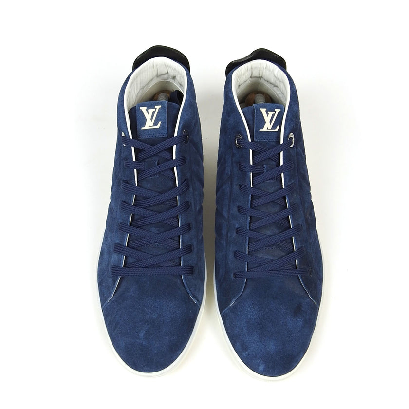 Louis Vuitton Suede High Top Sneakers Size 10