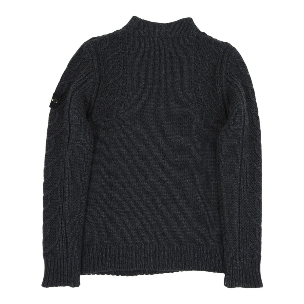 Stone Island charcoal cableknit mockneck size Medium