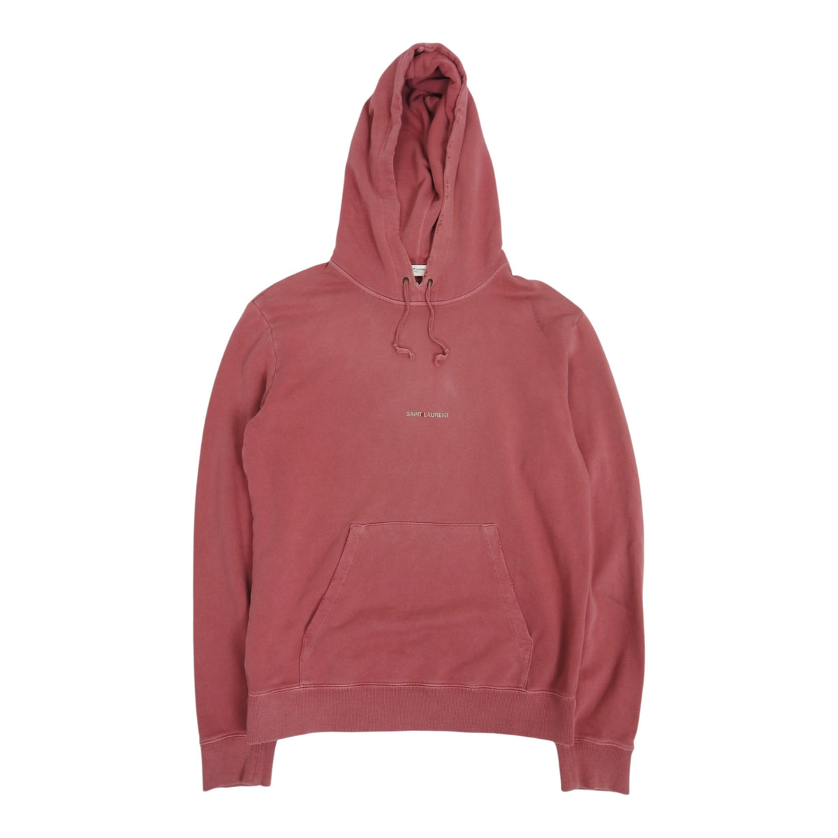 Saint Laurent Paris Distressed Logo Hoodie Size Medium