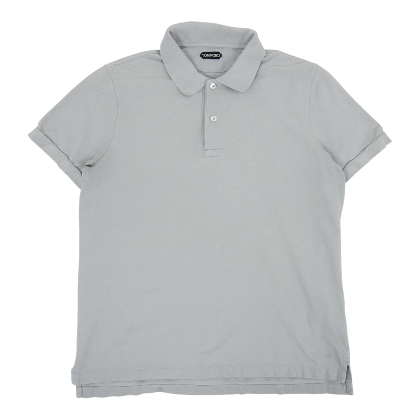 Tom Ford White Pique Polo Size 56