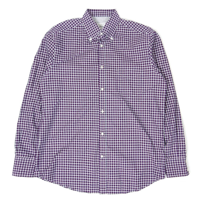 Brunello Cucinelli Check Button Up Size XL