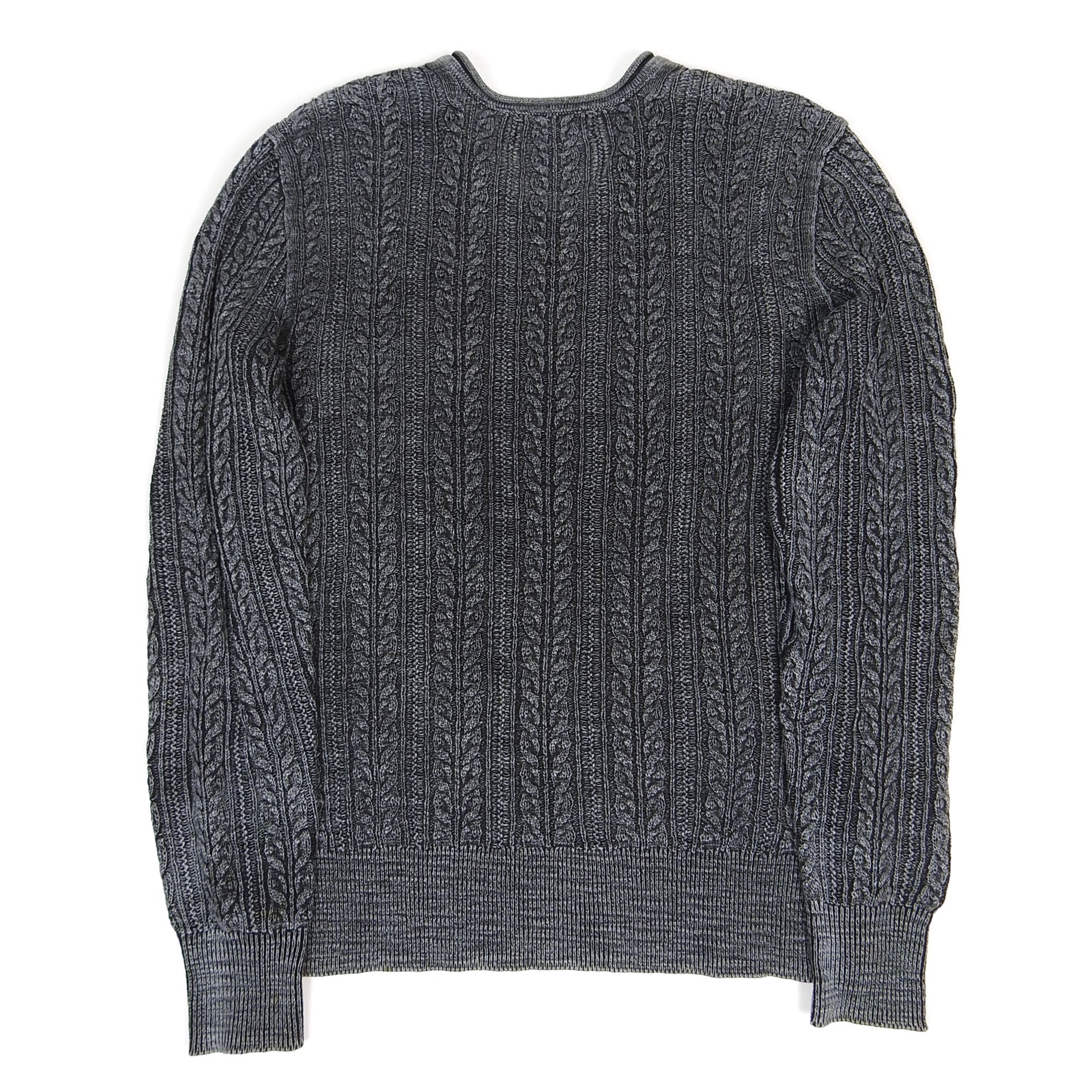 John Varvatos Cableknit V Neck Sweater Size Small