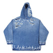 Diesel Distressed Denim Hoodie Size Medium