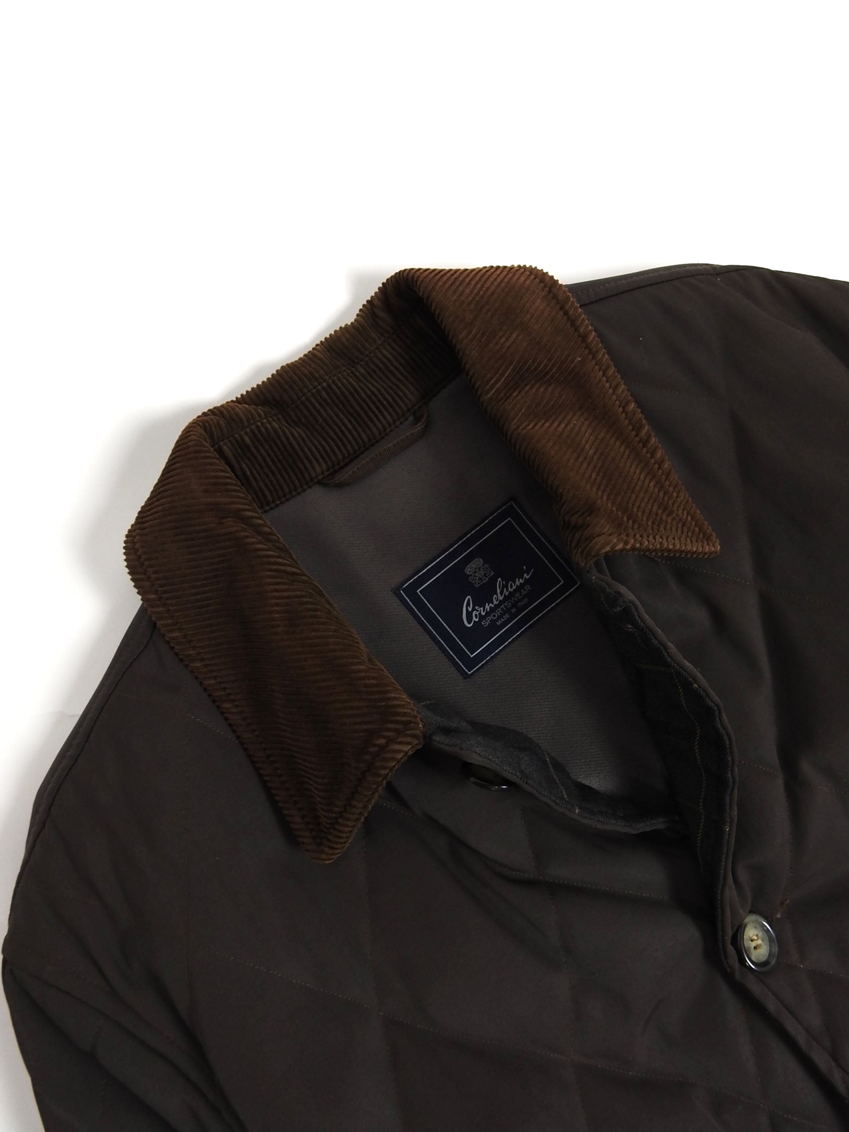 Corneliani Quilted Coat Size 38