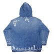 Diesel Distressed Denim Hoodie Size Medium
