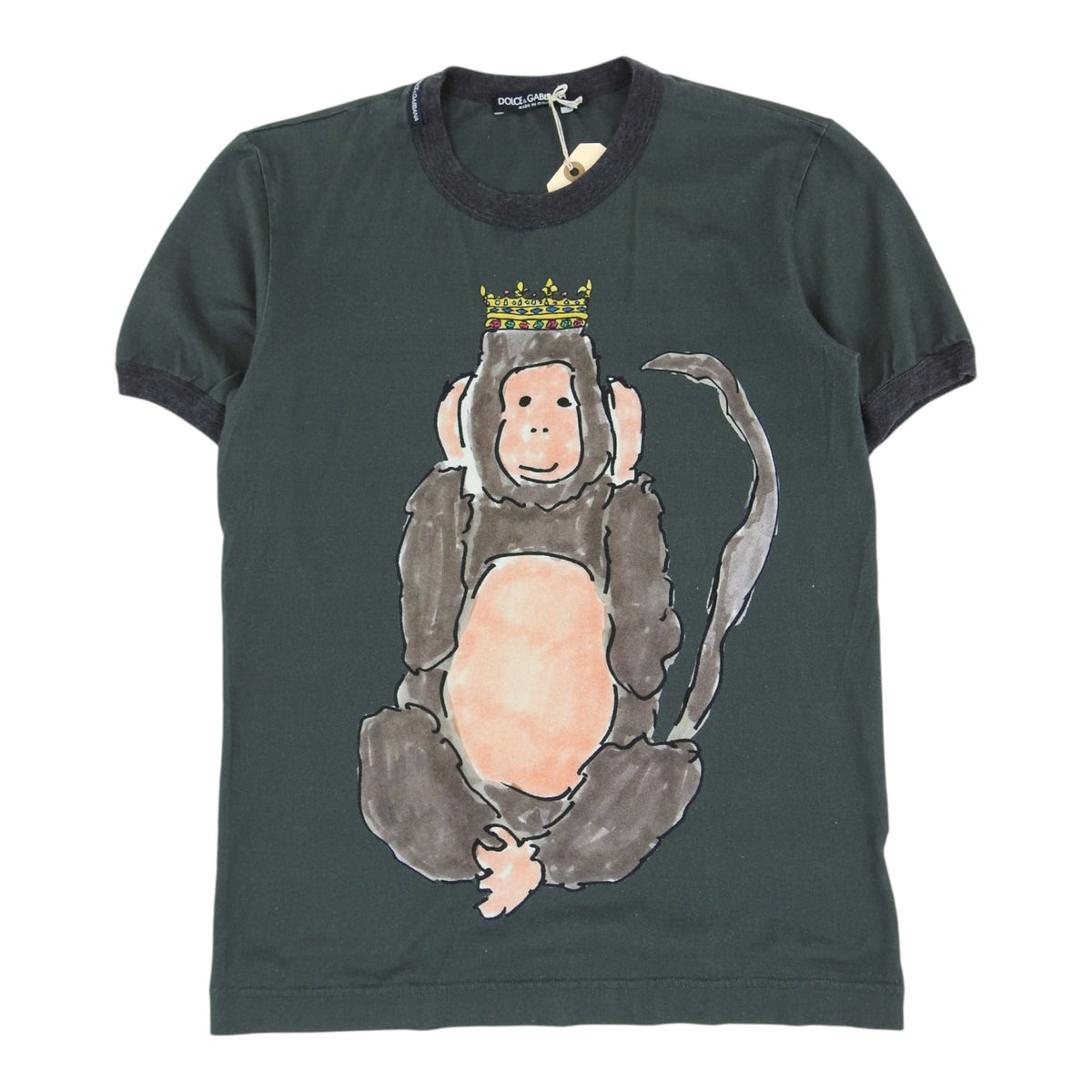 D&G grey Monkey King t-shirt Size 44