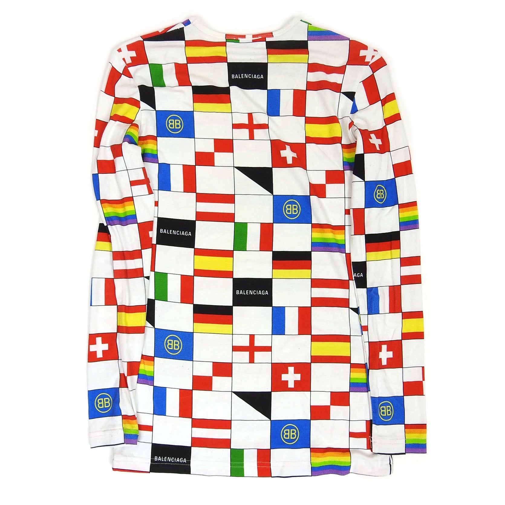Balenciaga Flag Longsleeve T-Shirt Size Small