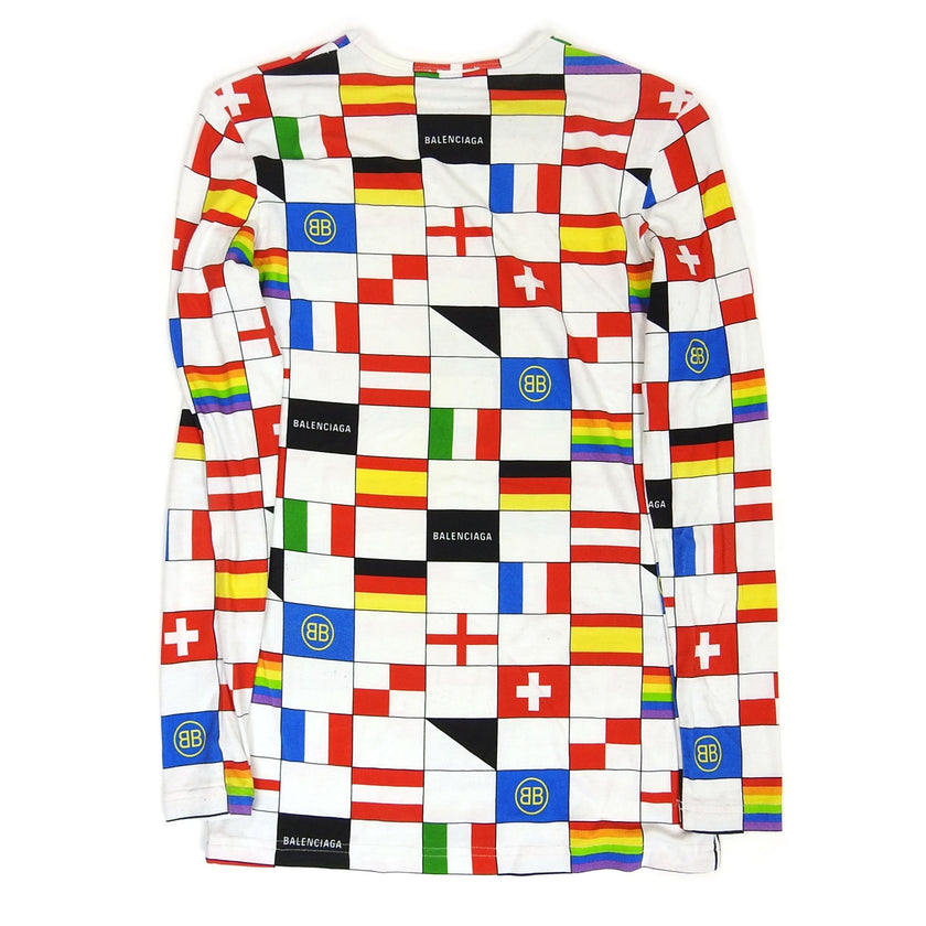 Balenciaga Flag Longsleeve T-Shirt Size Small