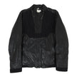 Helmut Lang black waxed leather jacket size Large