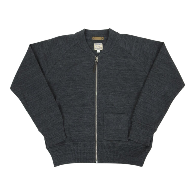 The Real McCoys Grey Zip Sweater Size 42