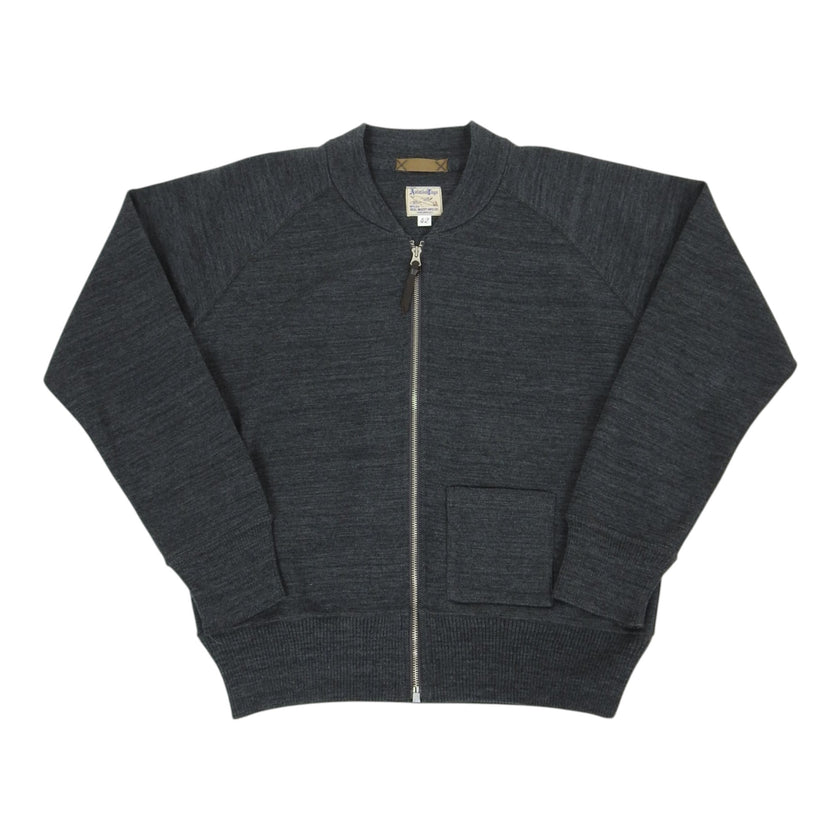 The Real McCoys Grey Zip Sweater Size 42