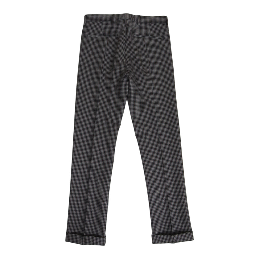Prada Pleated Houndstooth Trousers Size 44