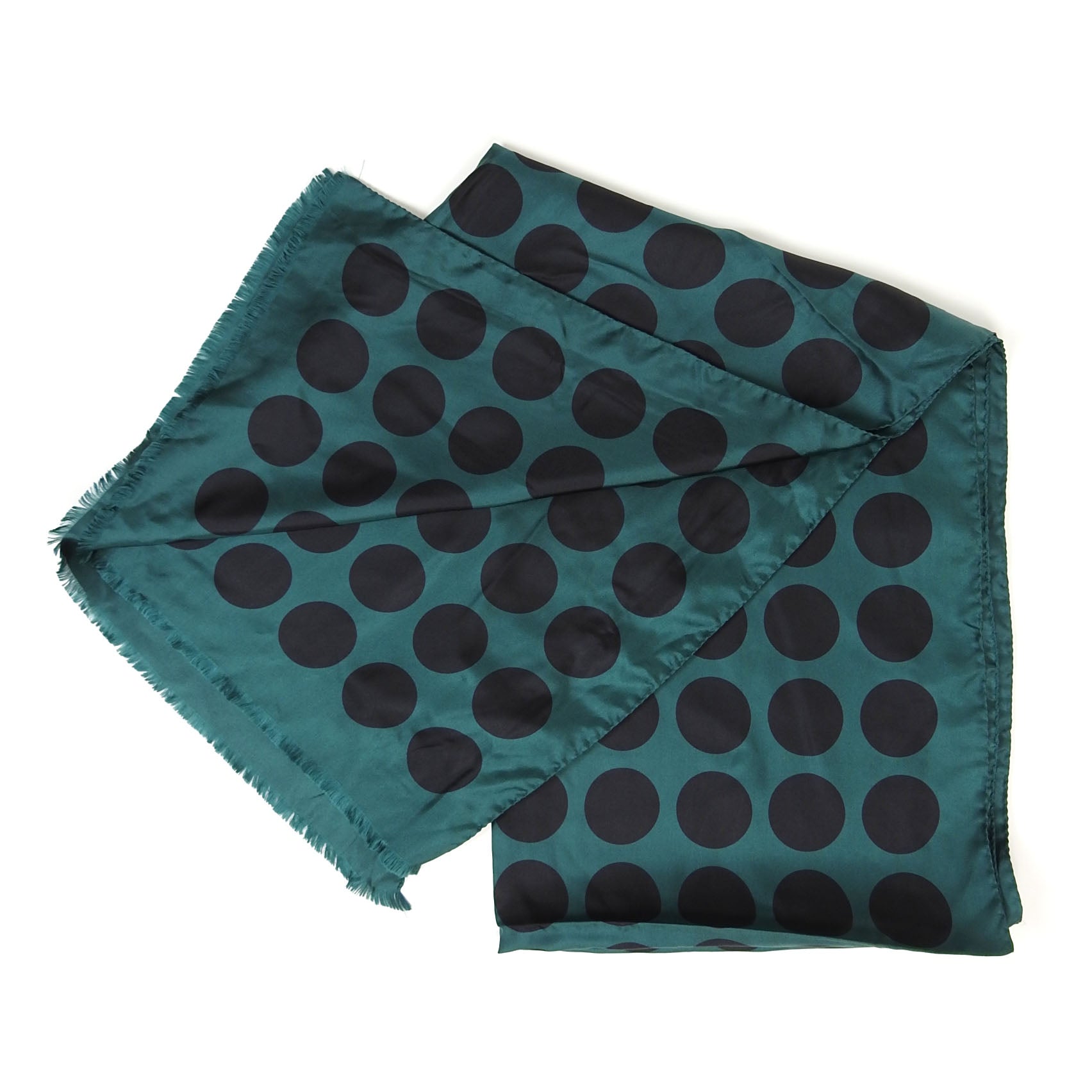 Doppiaa Silk Polka Dot Scarf