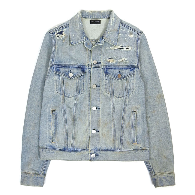 John Elliott Distressed Denim Jacket Size Medium