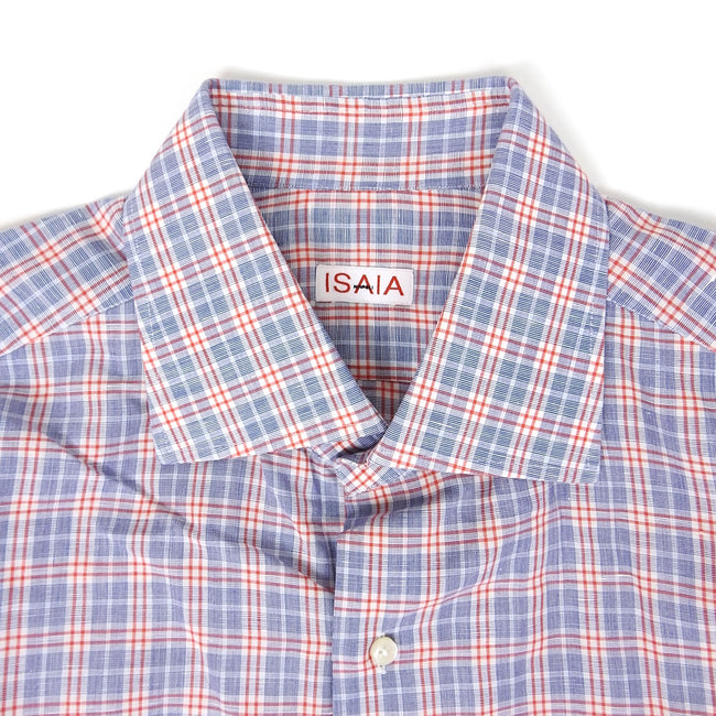 Isaia Check Button Up Size 42