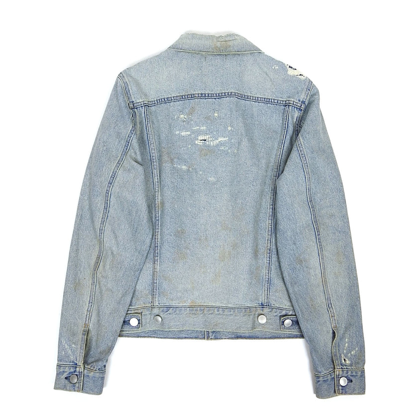 John Elliott Distressed Denim Jacket Size Medium