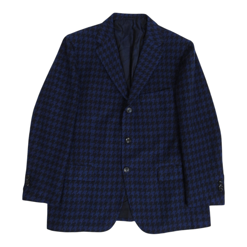 Kiton Cashmere Houndstooth Blazer Size 56