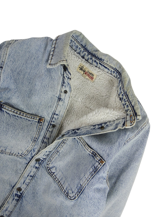 Stussy Denim Sherpa Size Small