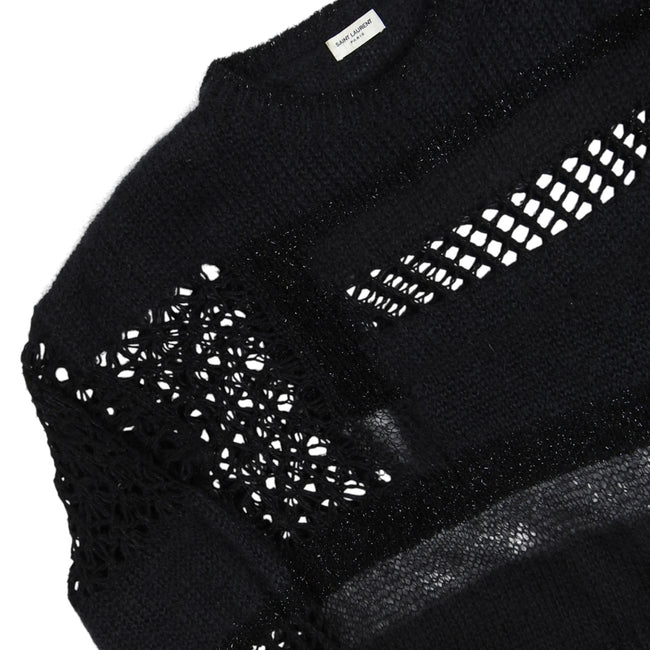 Saint Laurent Paris Loose Knit Mohair Sweater Size Medium