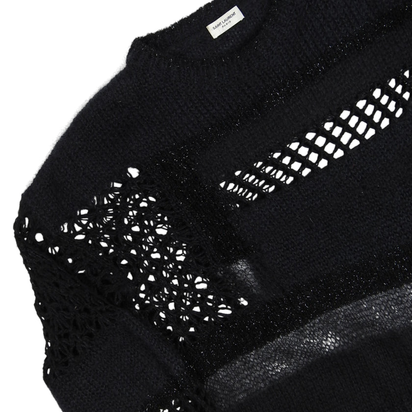 Saint Laurent Paris Loose Knit Mohair Sweater Size Medium