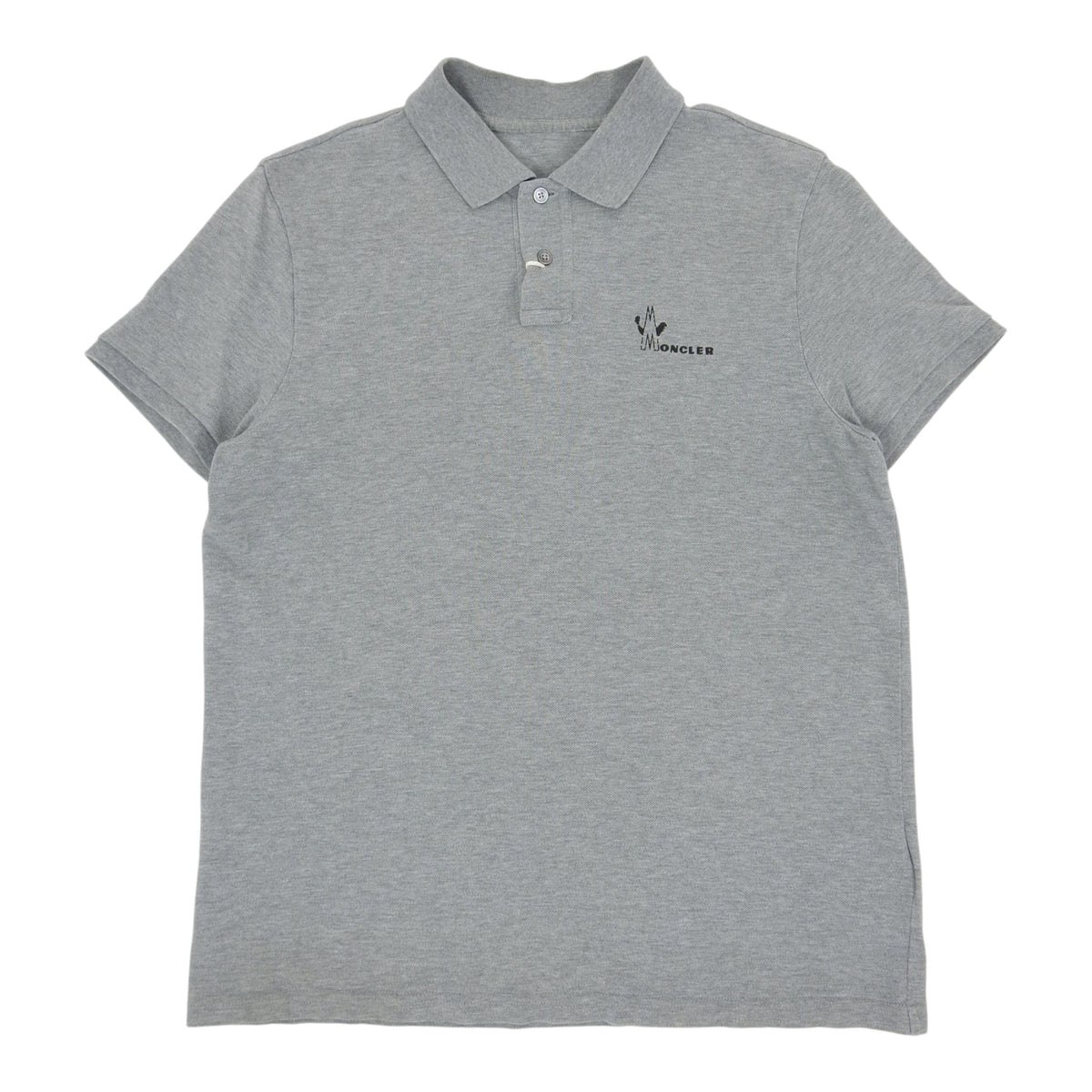 Moncler grey Retro Logo Polo size Large