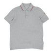 Moncler light grey Polo size Medium