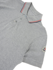 Moncler light grey Polo size Medium