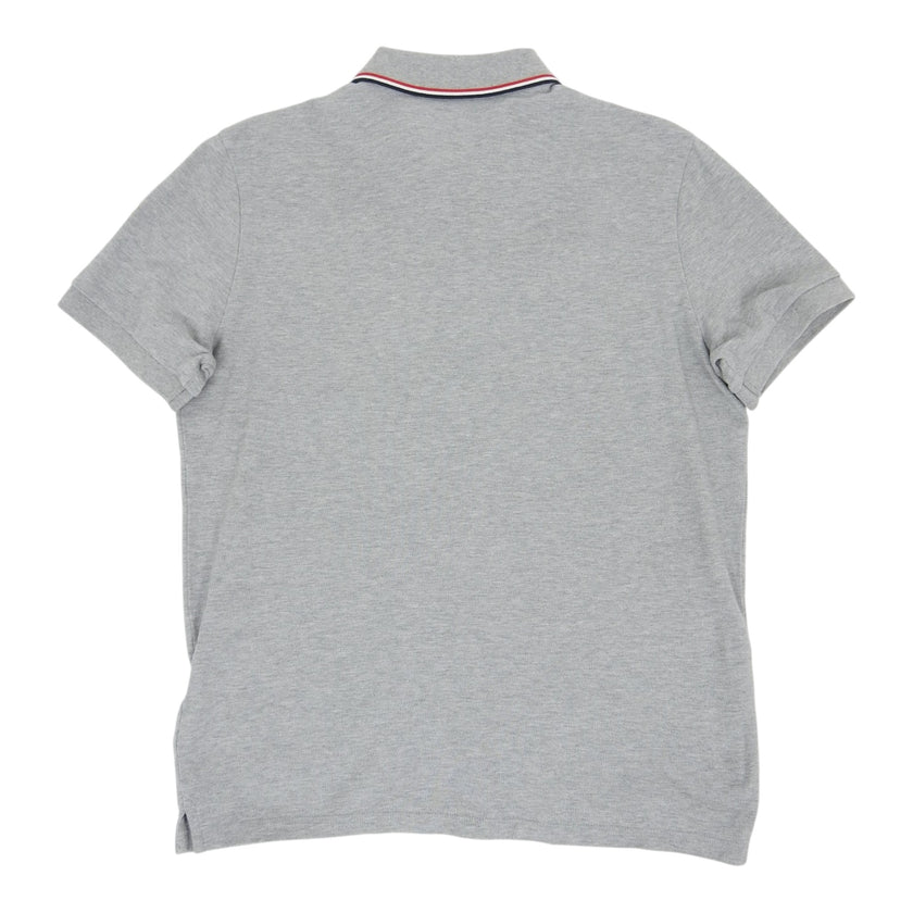 Moncler light grey Polo size Medium