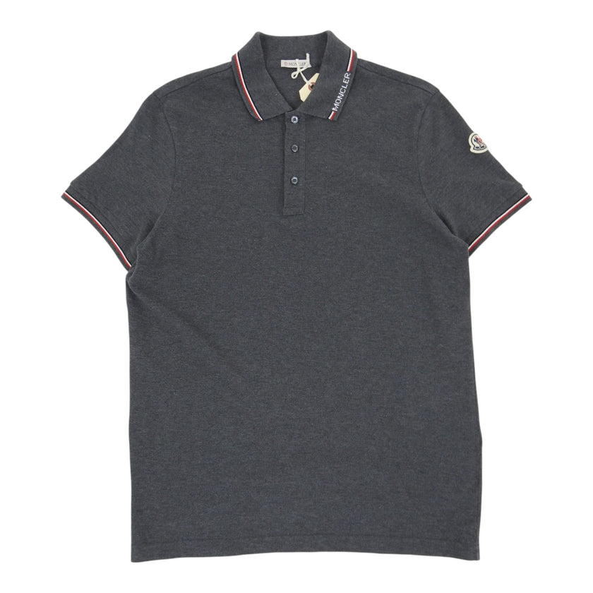 Moncler dark grey Polo size Medium
