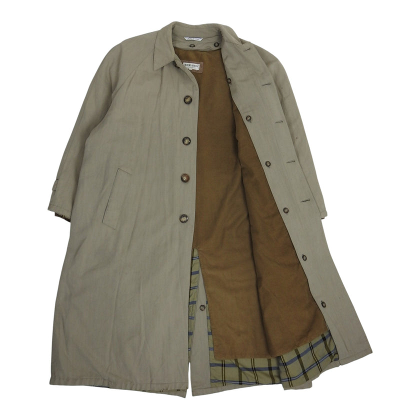 Giorgio Armani Trench Coat w/ Removable Lining Size 40