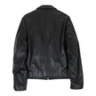 Sandro Black Leather Zip Jacket Size Medium