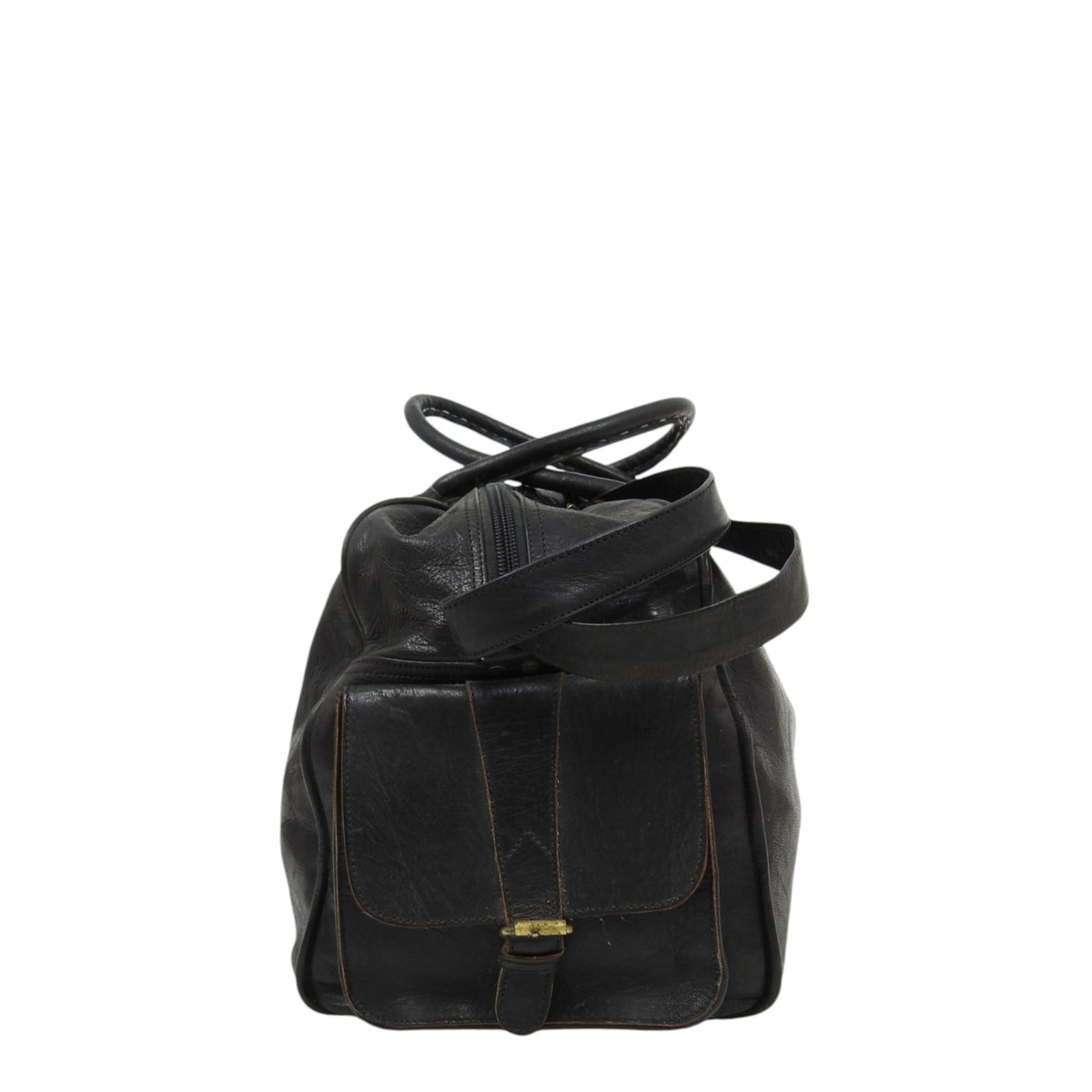 Vintage Leather Duffle Bag