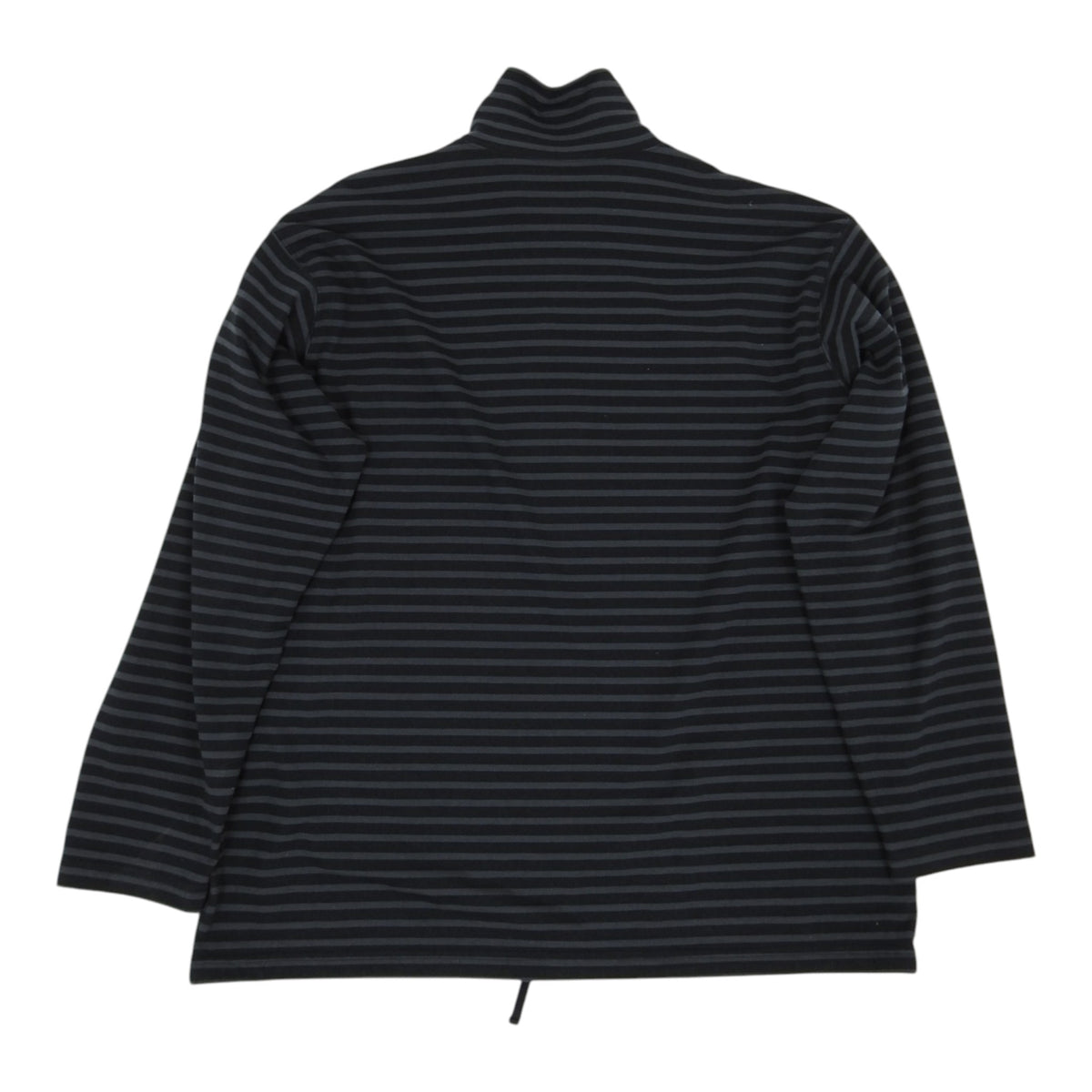 Engineered Garments black/grey Striped Mockneck Long Sleeve Size Medium