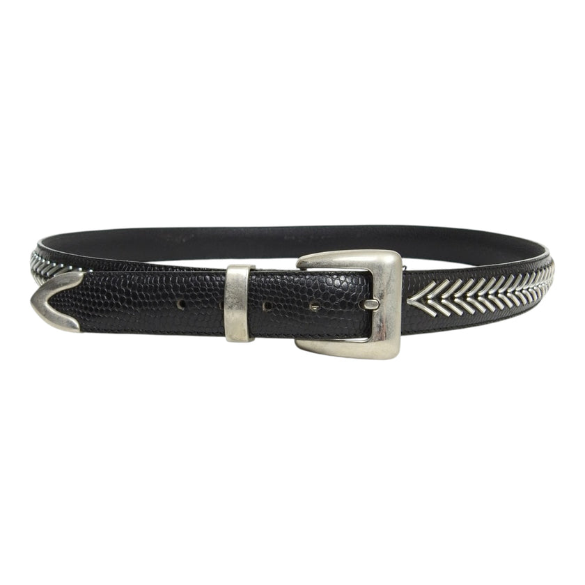 Nanni Chevron Leather Belt Size 100 | 40