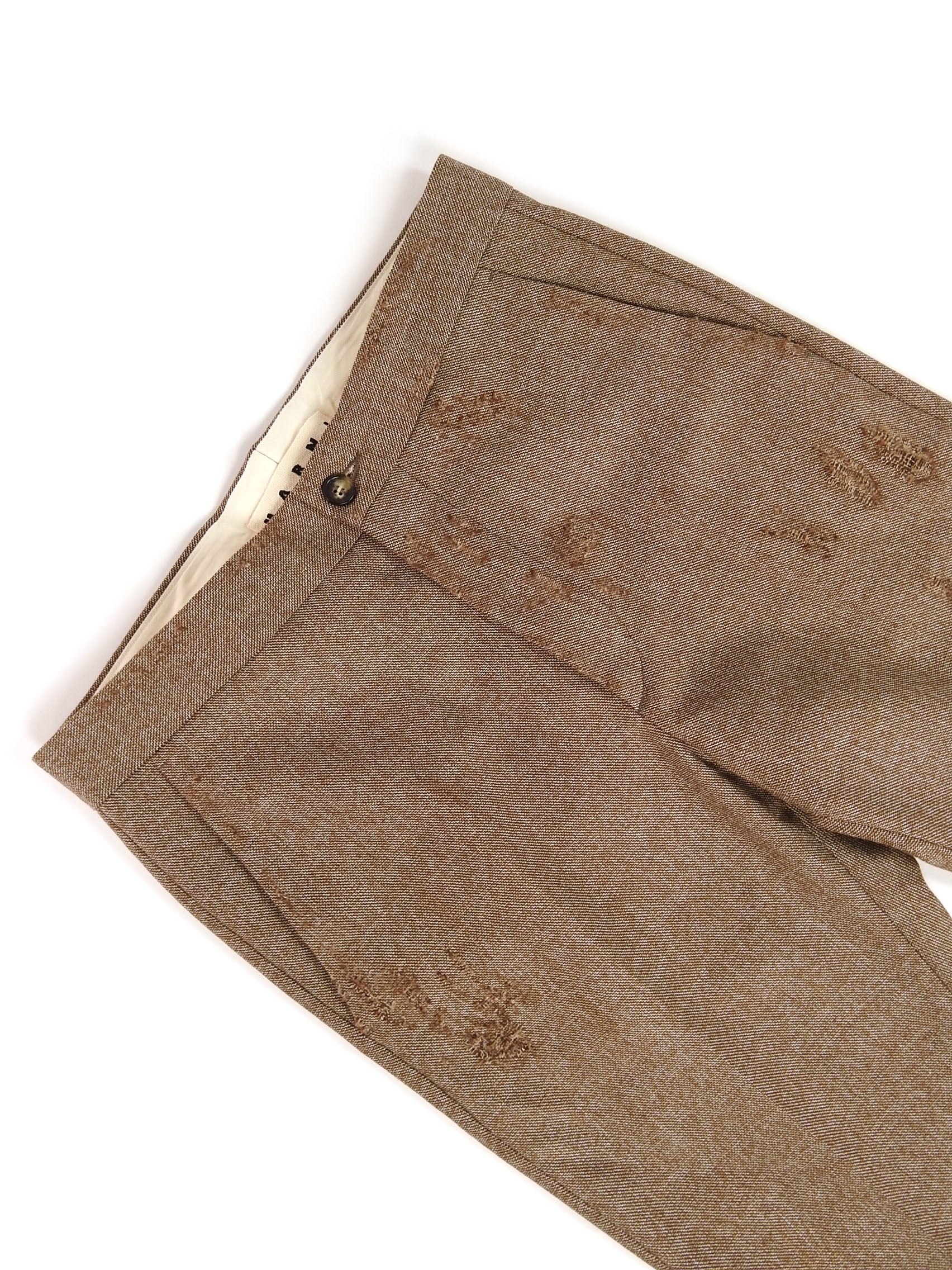 Marni Distressed Wool Pants Size 46