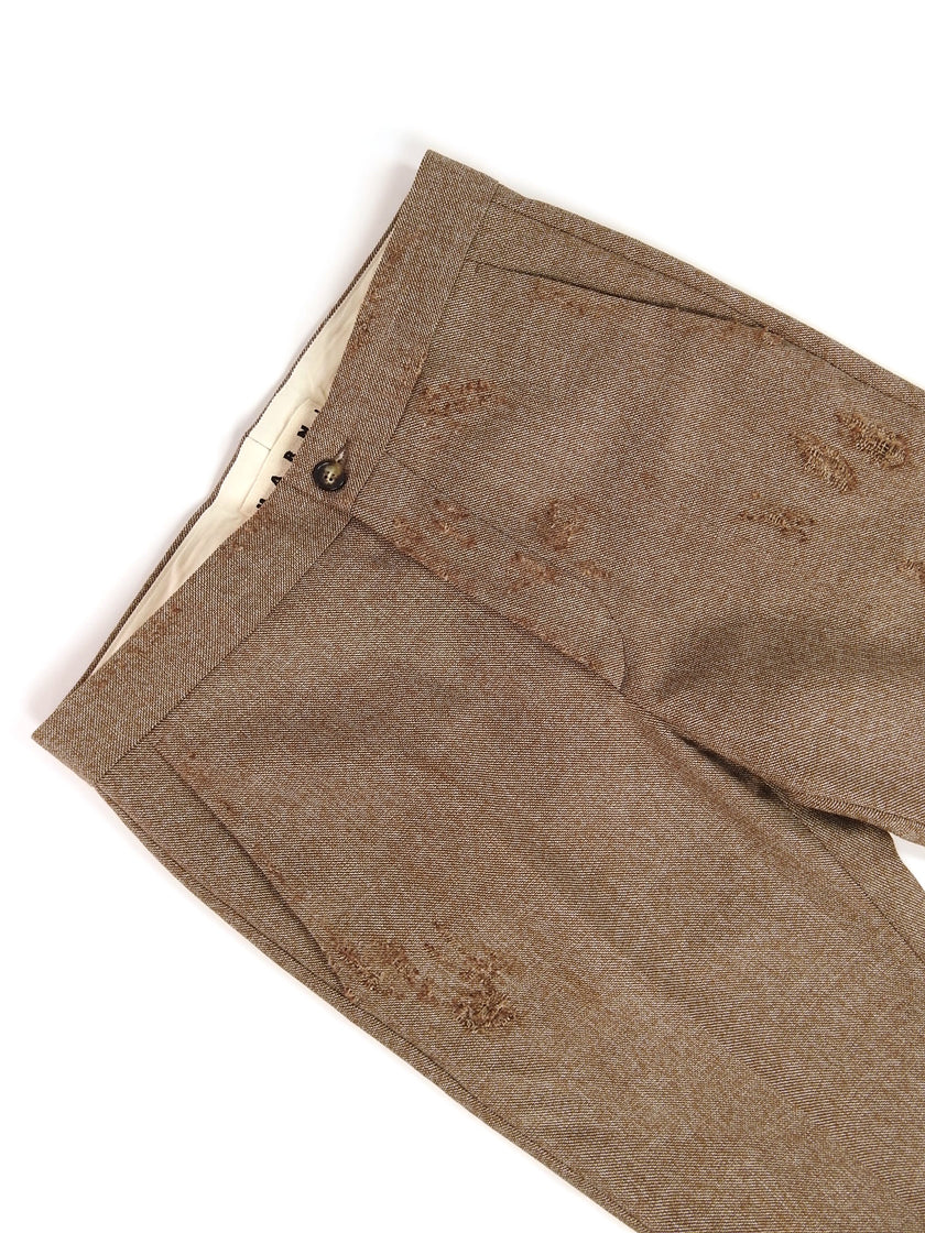 Marni Distressed Wool Pants Size 46