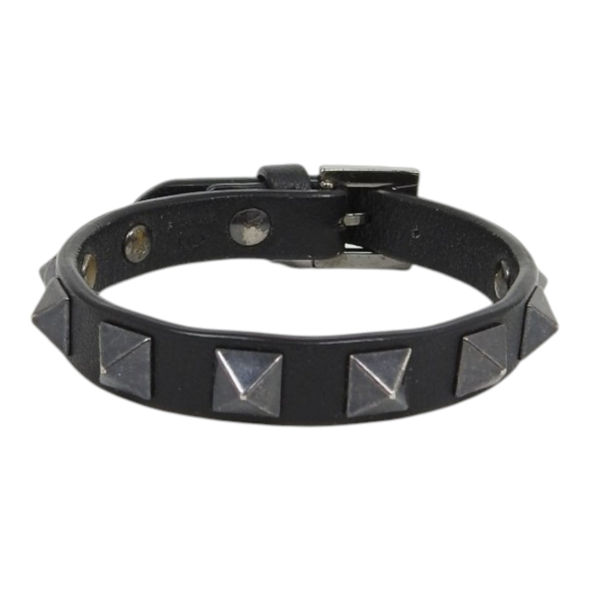 Valentino Leather Rockstud Bracelet