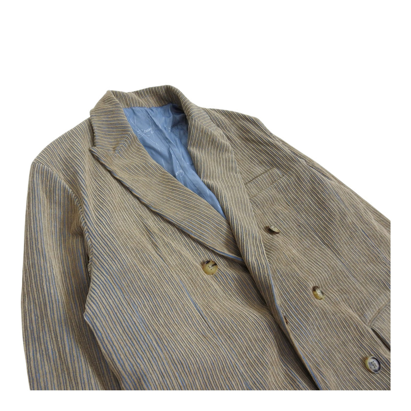 Stussy Corduroy Double Breasted Blazer Size Medium