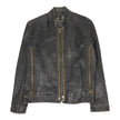 Dolce & Gabbana Multi Zip Leather Jacket Size 56
