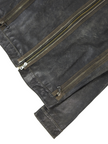 Dolce & Gabbana Multi Zip Leather Jacket Size 56