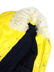 032C Shearling Collar Rain Coat Size 2XL